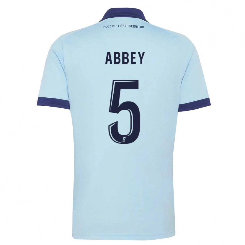 Danxen Hombre Camiseta Emmanuel Abbey #5 Azul Aciano Negro 2ª Equipación 2026/27 La Camisa