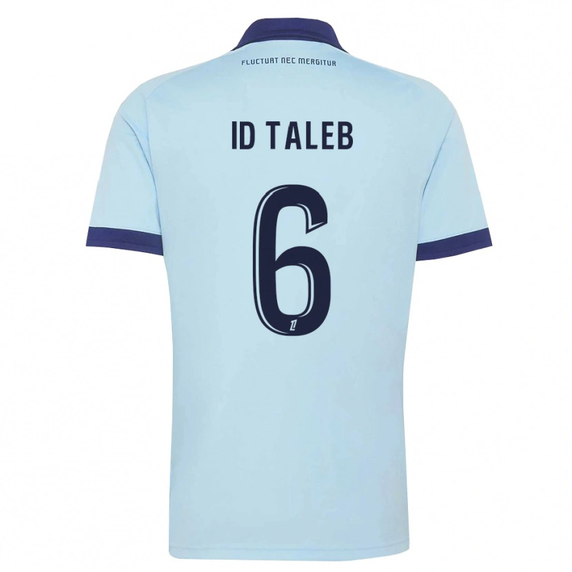 Danxen Hombre Camiseta Samy Id Taleb #6 Azul Aciano Negro 2ª Equipación 2026/27 La Camisa