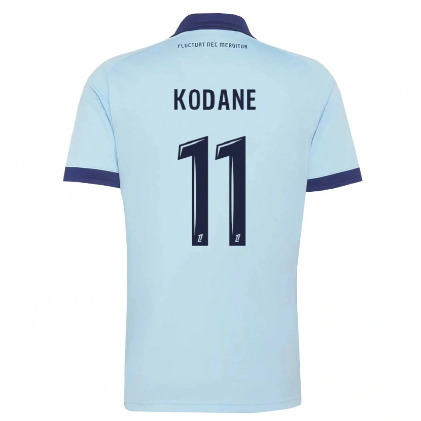 Danxen Hombre Camiseta Lionel Kodane #11 Azul Aciano Negro 2ª Equipación 2026/27 La Camisa
