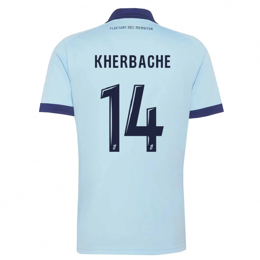 Danxen Hombre Camiseta Yoann Kherbache #14 Azul Aciano Negro 2ª Equipación 2026/27 La Camisa
