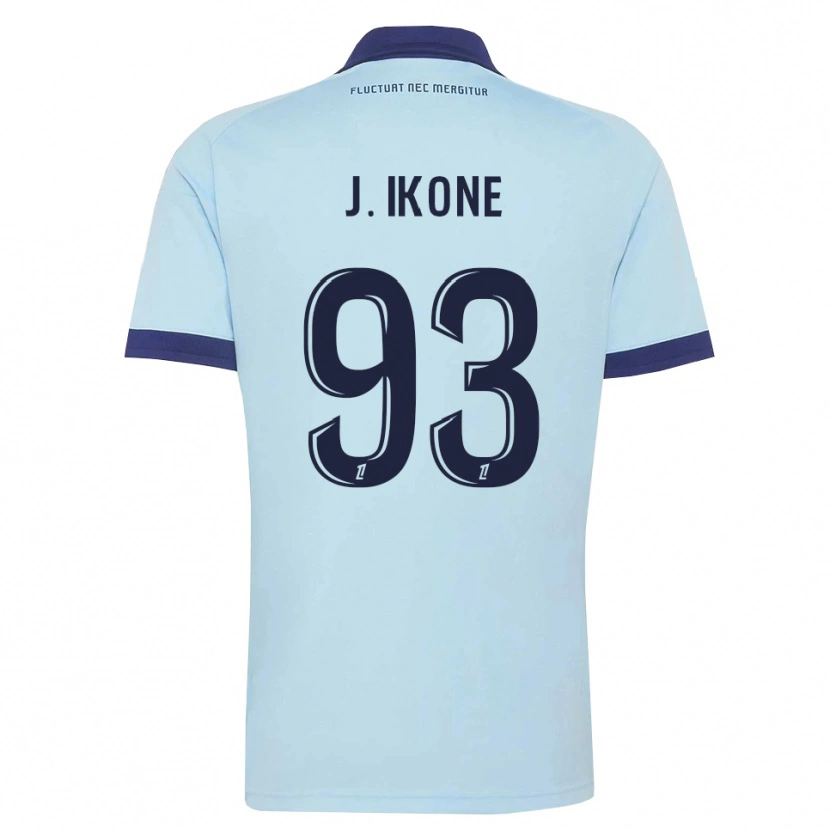 Danxen Hombre Camiseta Jonathan Ikoné #93 Azul Aciano Negro 2ª Equipación 2026/27 La Camisa
