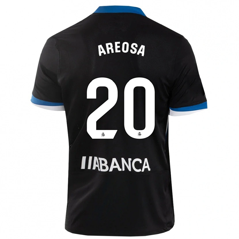 Danxen Hombre Camiseta Héctor Areosa #20 Negro Azul Blanco 2ª Equipación 2026/27 La Camisa