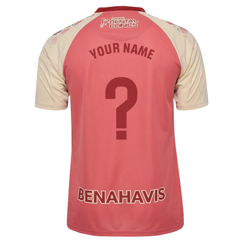 Danxen Hombre Camiseta Su Nombre #0 Rosa Claro Azul Rojo 2ª Equipación 2026/27 La Camisa