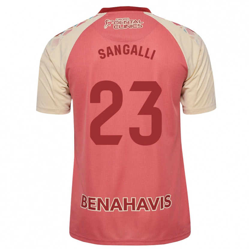 Danxen Hombre Camiseta Luca Sangalli #23 Rosa Claro Azul Rojo 2ª Equipación 2026/27 La Camisa