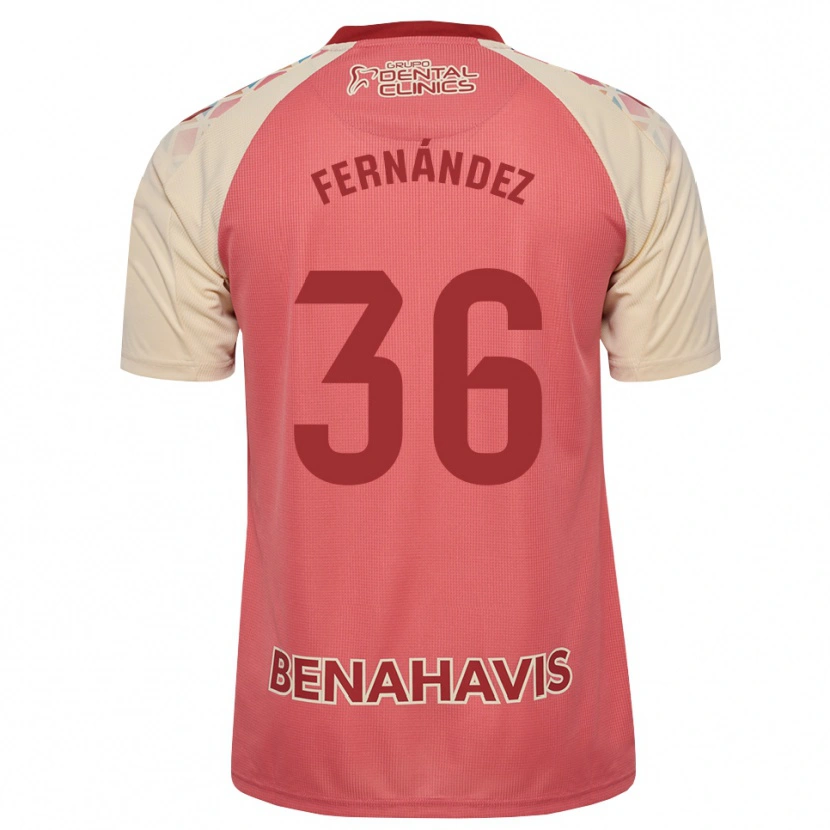 Danxen Hombre Camiseta Basti Fernández #36 Rosa Claro Azul Rojo 2ª Equipación 2026/27 La Camisa