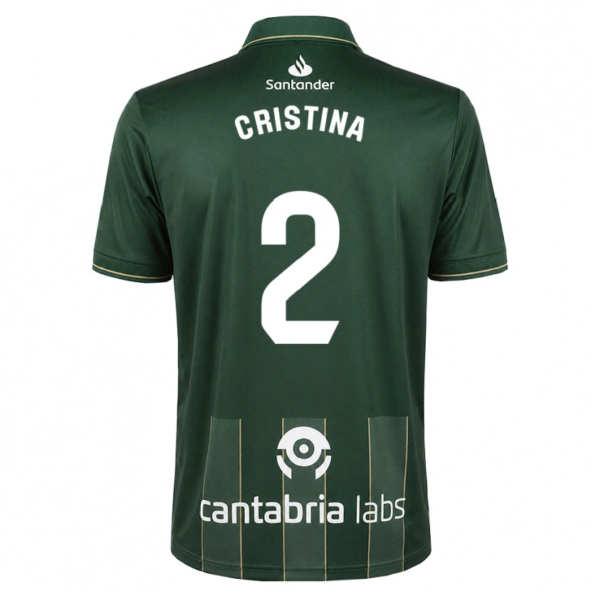 Danxen Hombre Camiseta Cristina Muñoz García #2 Gris Pizarra Oscuro Blanco 2ª Equipación 2026/27 La Camisa