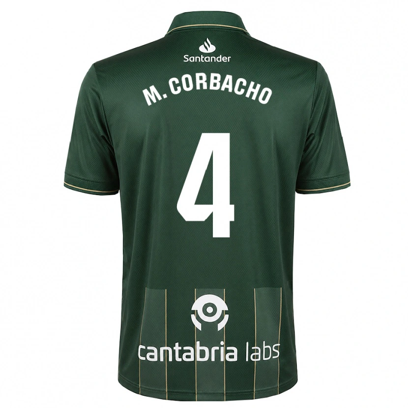 Danxen Hombre Camiseta María Corbacho Carrero #4 Gris Pizarra Oscuro Blanco 2ª Equipación 2026/27 La Camisa