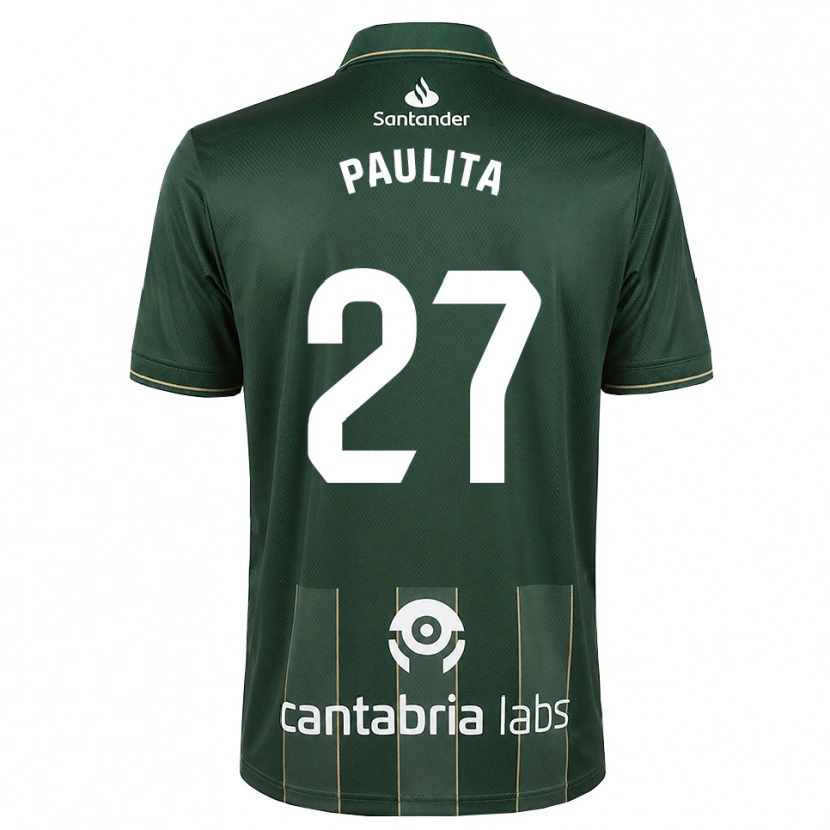Danxen Hombre Camiseta Paula García Hontañón #27 Gris Pizarra Oscuro Blanco 2ª Equipación 2026/27 La Camisa