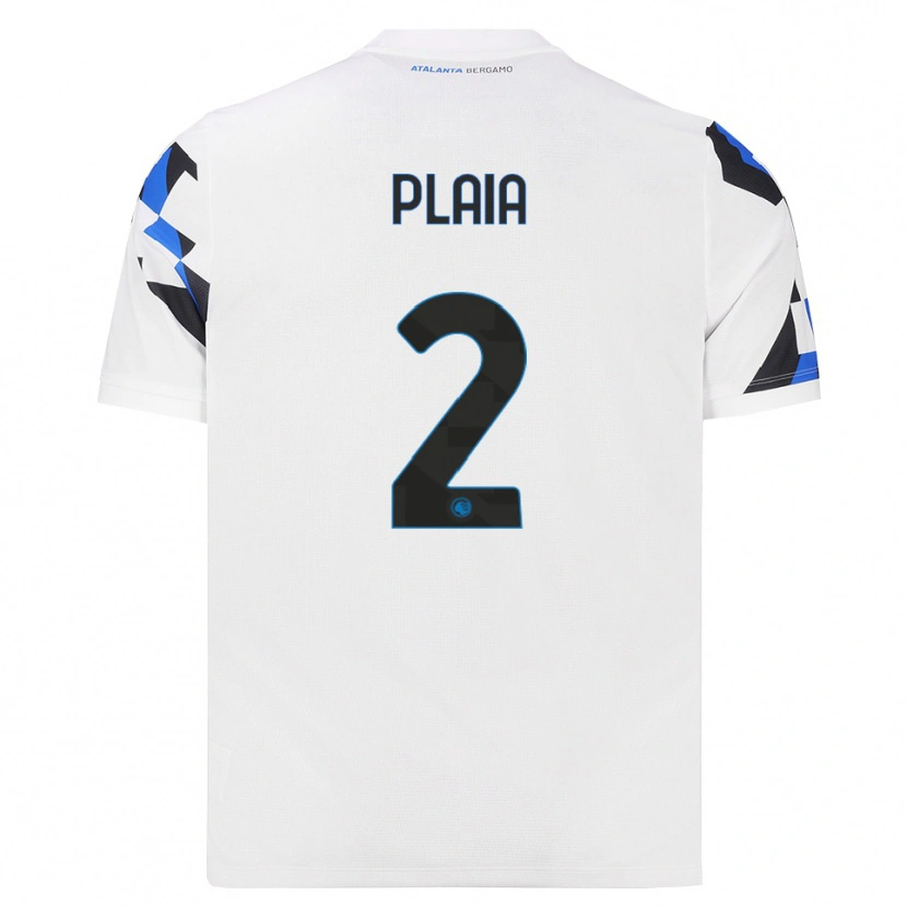 Danxen Hombre Camiseta Matteo Plaia #2 Blanco Rojo Azul 2ª Equipación 2026/27 La Camisa