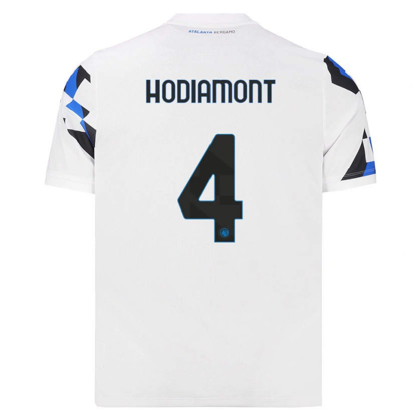 Danxen Hombre Camiseta Lyam Hodiamont #4 Blanco Rojo Azul 2ª Equipación 2026/27 La Camisa