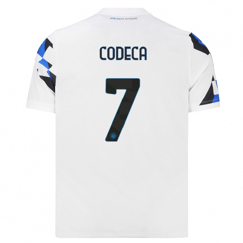 Danxen Hombre Camiseta Bianca Codeca #7 Blanco Rojo Azul 2ª Equipación 2026/27 La Camisa