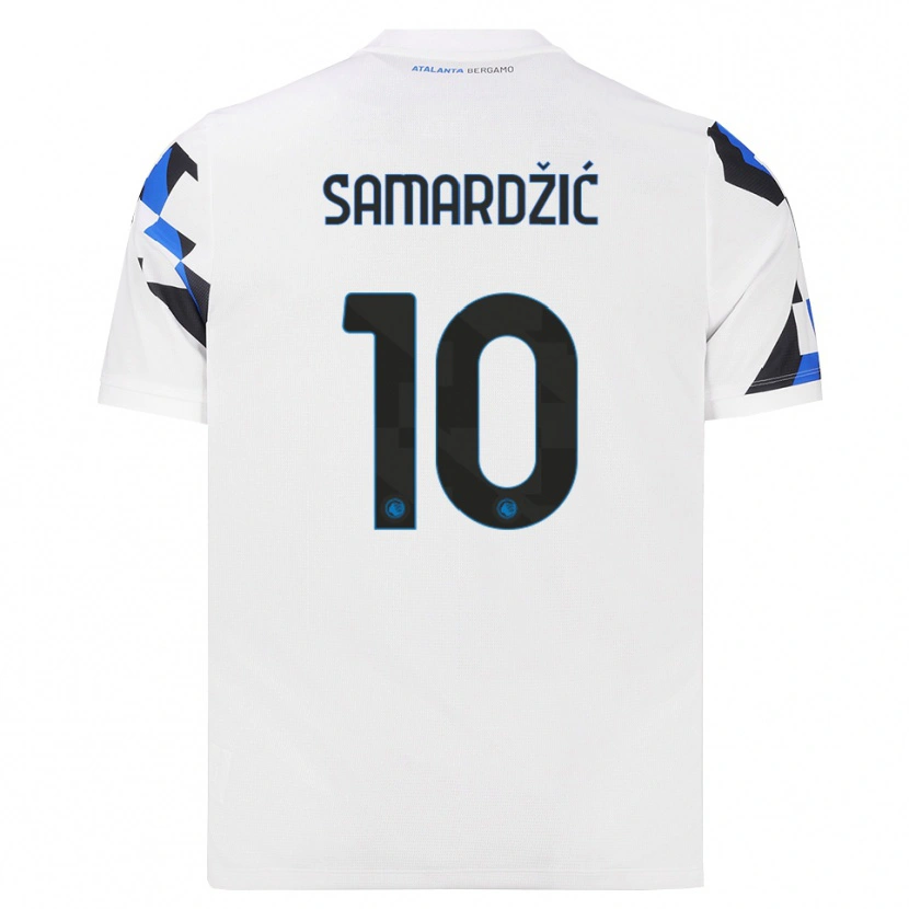 Danxen Hombre Camiseta Lazar Samardžić #10 Blanco Rojo Azul 2ª Equipación 2026/27 La Camisa