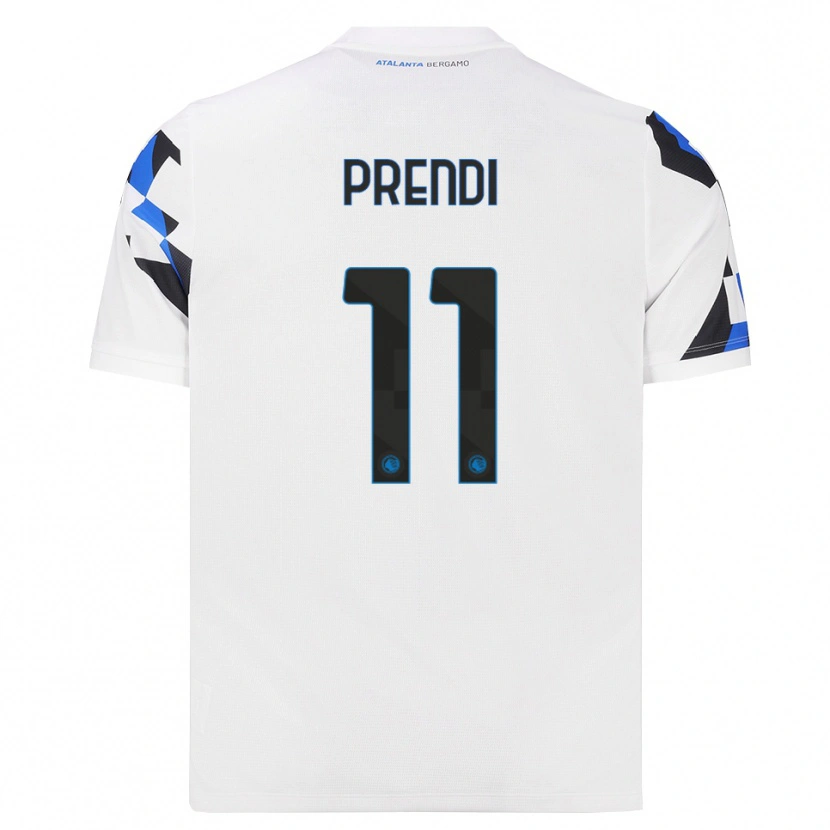 Danxen Hombre Camiseta Samuel Prendi #11 Blanco Rojo Azul 2ª Equipación 2026/27 La Camisa