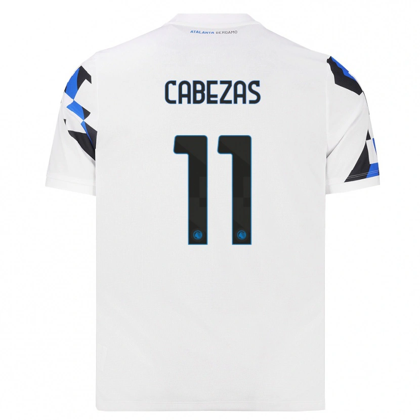 Danxen Hombre Camiseta Bryan Cabezas #11 Blanco Rojo Azul 2ª Equipación 2026/27 La Camisa