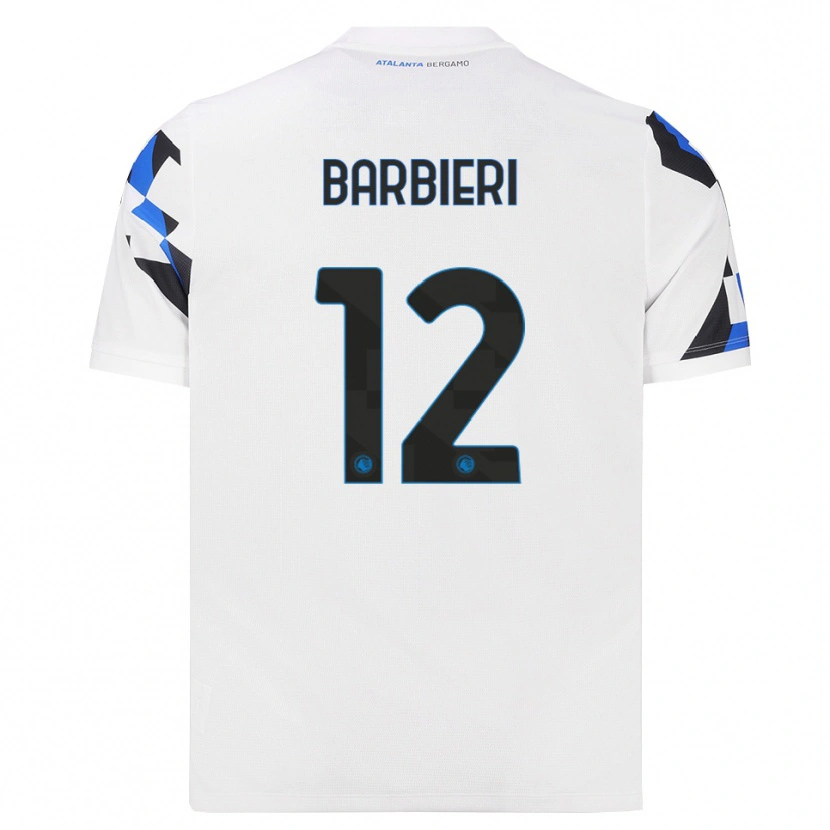Danxen Hombre Camiseta Alessandro Barbieri #12 Blanco Rojo Azul 2ª Equipación 2026/27 La Camisa
