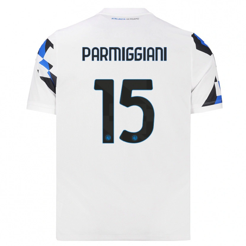 Danxen Hombre Camiseta Pietro Parmiggiani #15 Blanco Rojo Azul 2ª Equipación 2026/27 La Camisa