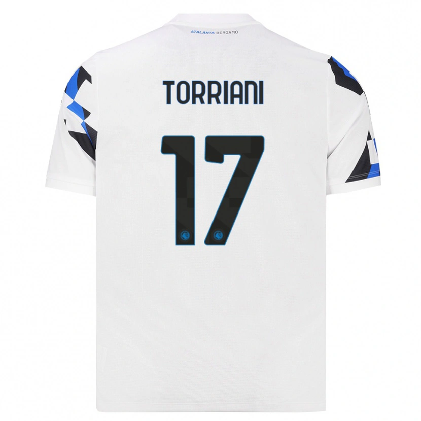 Danxen Hombre Camiseta Andrea Torriani #17 Blanco Rojo Azul 2ª Equipación 2026/27 La Camisa