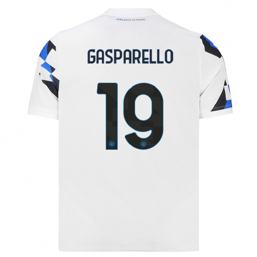Danxen Hombre Camiseta Francesco Gasparello #19 Blanco Rojo Azul 2ª Equipación 2026/27 La Camisa