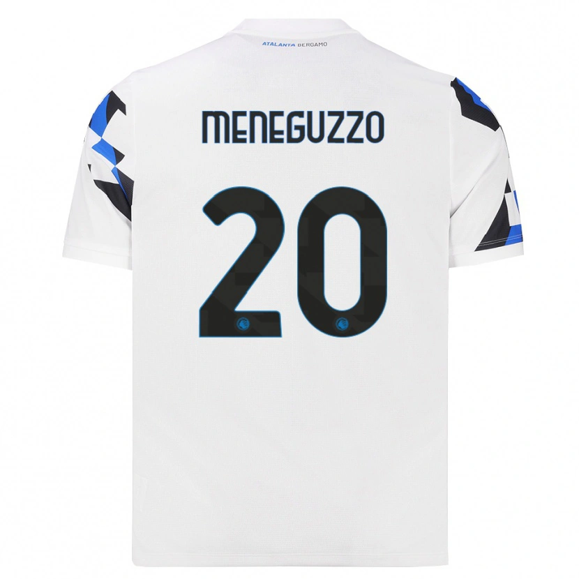 Danxen Hombre Camiseta Davide Meneguzzo #20 Blanco Rojo Azul 2ª Equipación 2026/27 La Camisa