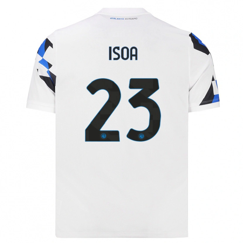 Danxen Hombre Camiseta Isaac Isoa #23 Blanco Rojo Azul 2ª Equipación 2026/27 La Camisa