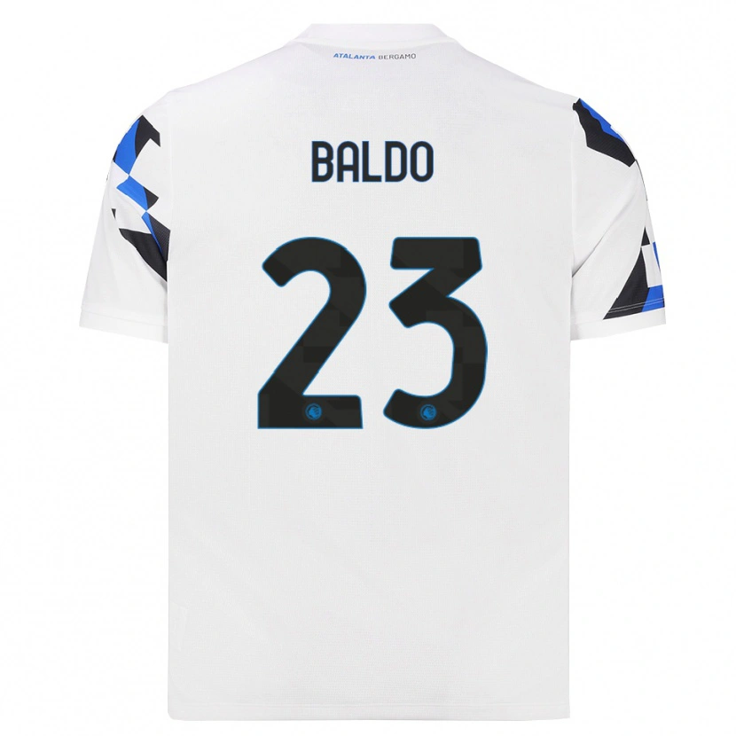Danxen Hombre Camiseta Nicolò Baldo #23 Blanco Rojo Azul 2ª Equipación 2026/27 La Camisa
