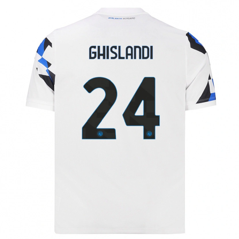 Danxen Hombre Camiseta Davide Ghislandi #24 Blanco Rojo Azul 2ª Equipación 2026/27 La Camisa
