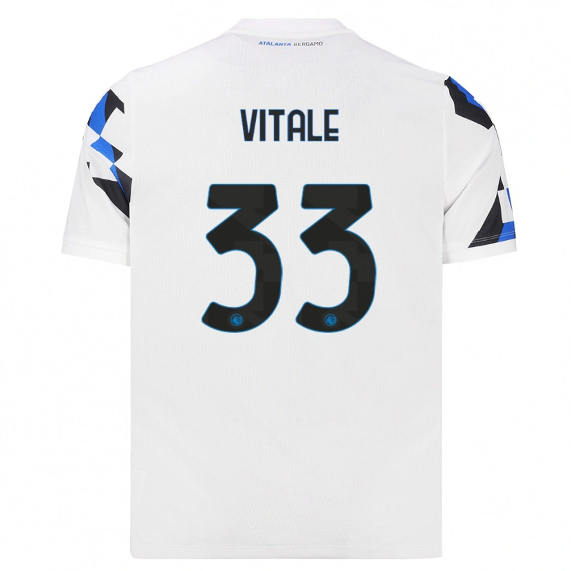 Danxen Hombre Camiseta Francesca Vitale #33 Blanco Rojo Azul 2ª Equipación 2026/27 La Camisa