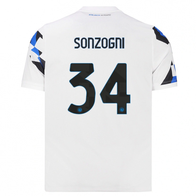 Danxen Hombre Camiseta Mattia Sonzogni #34 Blanco Rojo Azul 2ª Equipación 2026/27 La Camisa