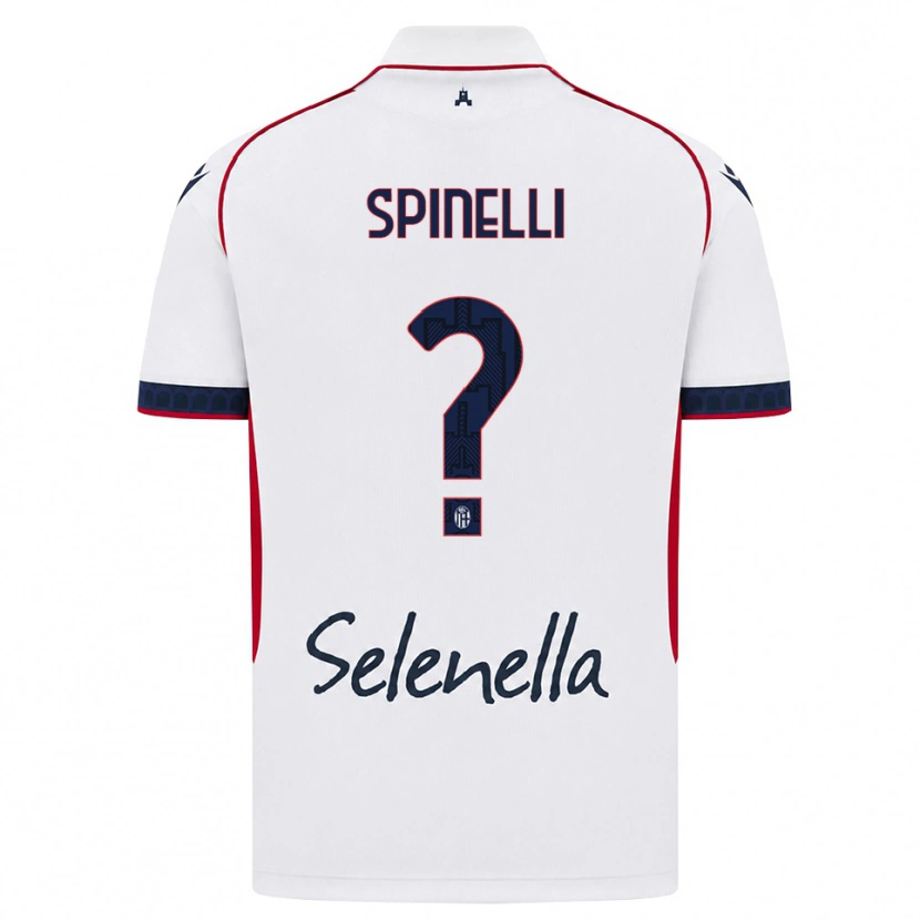 Danxen Hombre Camiseta Giorgia Spinelli #0 Blanco Rojo Azul Real 2ª Equipación 2026/27 La Camisa