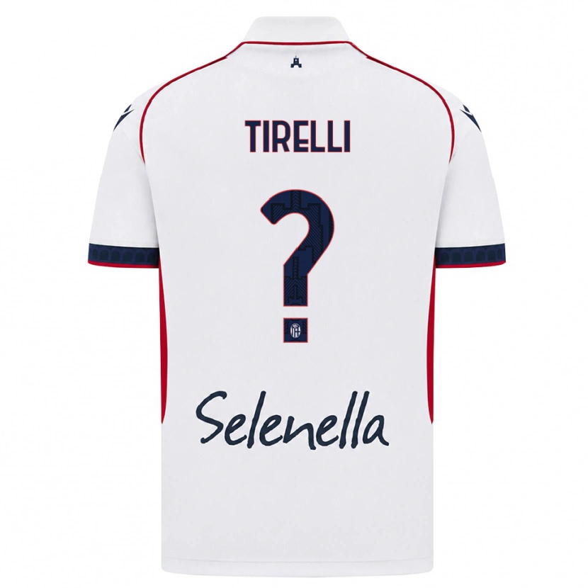 Danxen Hombre Camiseta Manuel Tirelli #0 Blanco Rojo Azul Real 2ª Equipación 2026/27 La Camisa
