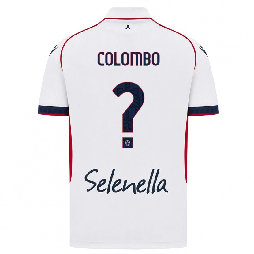 Danxen Hombre Camiseta Valentina Colombo #0 Blanco Rojo Azul Real 2ª Equipación 2026/27 La Camisa