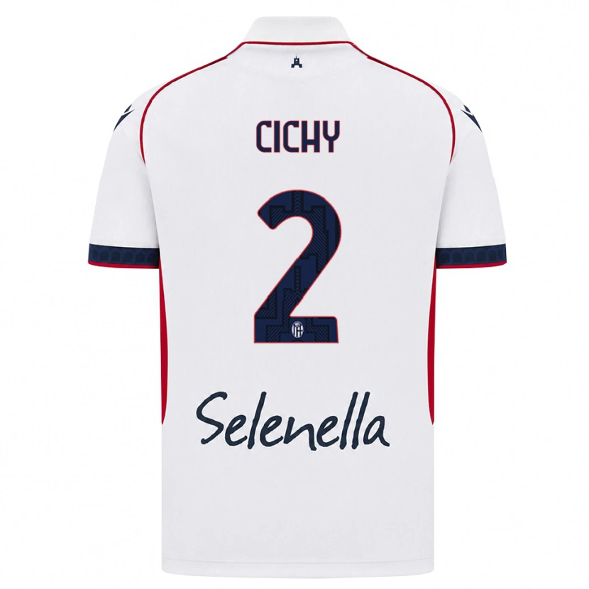 Danxen Hombre Camiseta Natan Cichy #2 Blanco Rojo Azul Real 2ª Equipación 2026/27 La Camisa