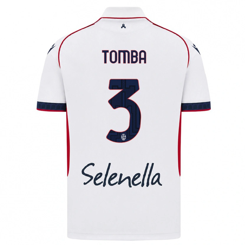 Danxen Hombre Camiseta Davide Tomba #3 Blanco Rojo Azul Real 2ª Equipación 2026/27 La Camisa