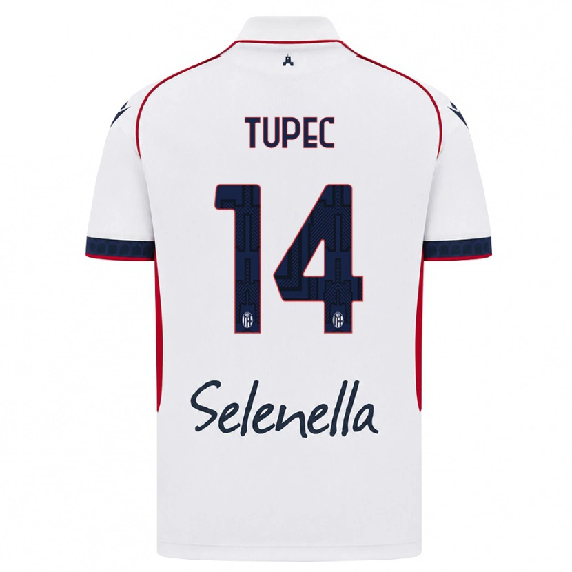 Danxen Hombre Camiseta Leos Tupec #14 Blanco Rojo Azul Real 2ª Equipación 2026/27 La Camisa