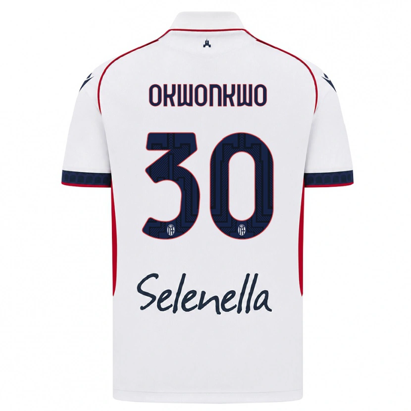 Danxen Hombre Camiseta Orji Okwonkwo #30 Blanco Rojo Azul Real 2ª Equipación 2026/27 La Camisa