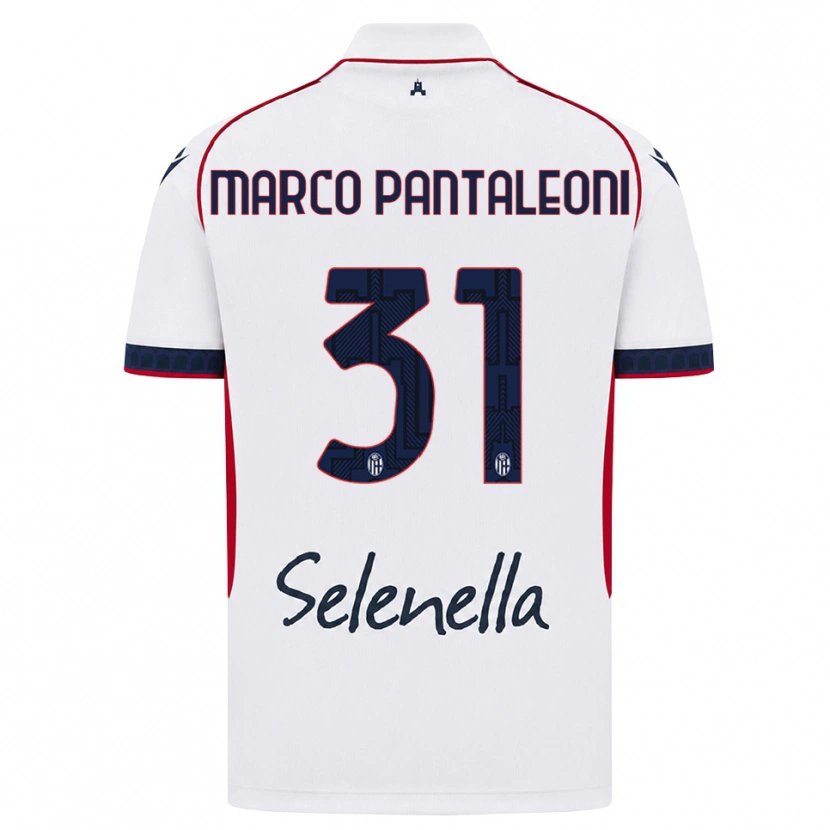 Danxen Hombre Camiseta Gian Marco Pantaleoni #31 Blanco Rojo Azul Real 2ª Equipación 2026/27 La Camisa