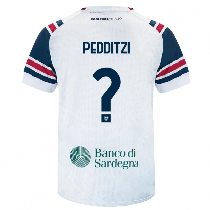 Danxen Hombre Camiseta Simone Pedditzi #0 Blanco Rojo Verde 2ª Equipación 2026/27 La Camisa