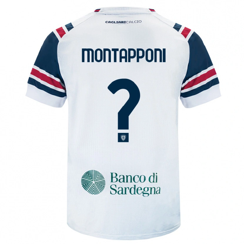 Danxen Hombre Camiseta Leonardo Montapponi #0 Blanco Rojo Verde 2ª Equipación 2026/27 La Camisa