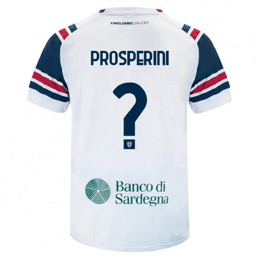 Danxen Hombre Camiseta Matteo Prosperini #0 Blanco Rojo Verde 2ª Equipación 2026/27 La Camisa