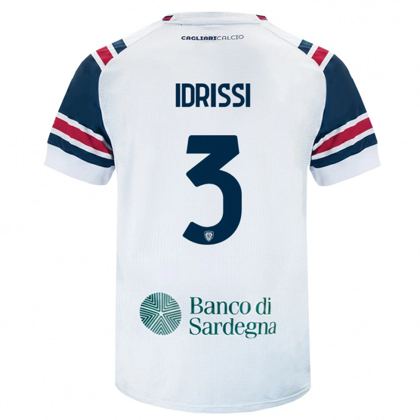 Danxen Hombre Camiseta Riyad Idrissi #3 Blanco Rojo Verde 2ª Equipación 2026/27 La Camisa