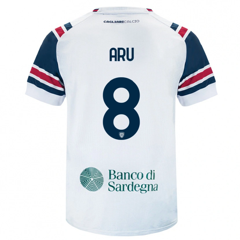 Danxen Hombre Camiseta Riccardo Aru #8 Blanco Rojo Verde 2ª Equipación 2026/27 La Camisa