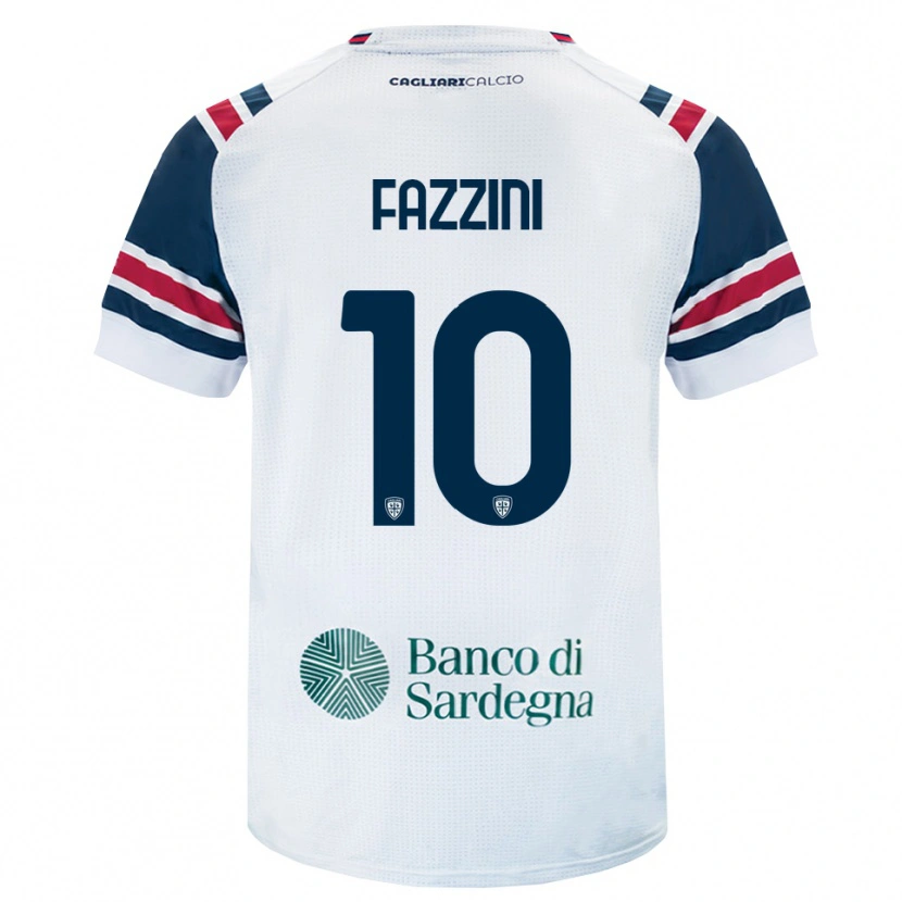 Danxen Hombre Camiseta Jacopo Fazzini #10 Blanco Rojo Verde 2ª Equipación 2026/27 La Camisa