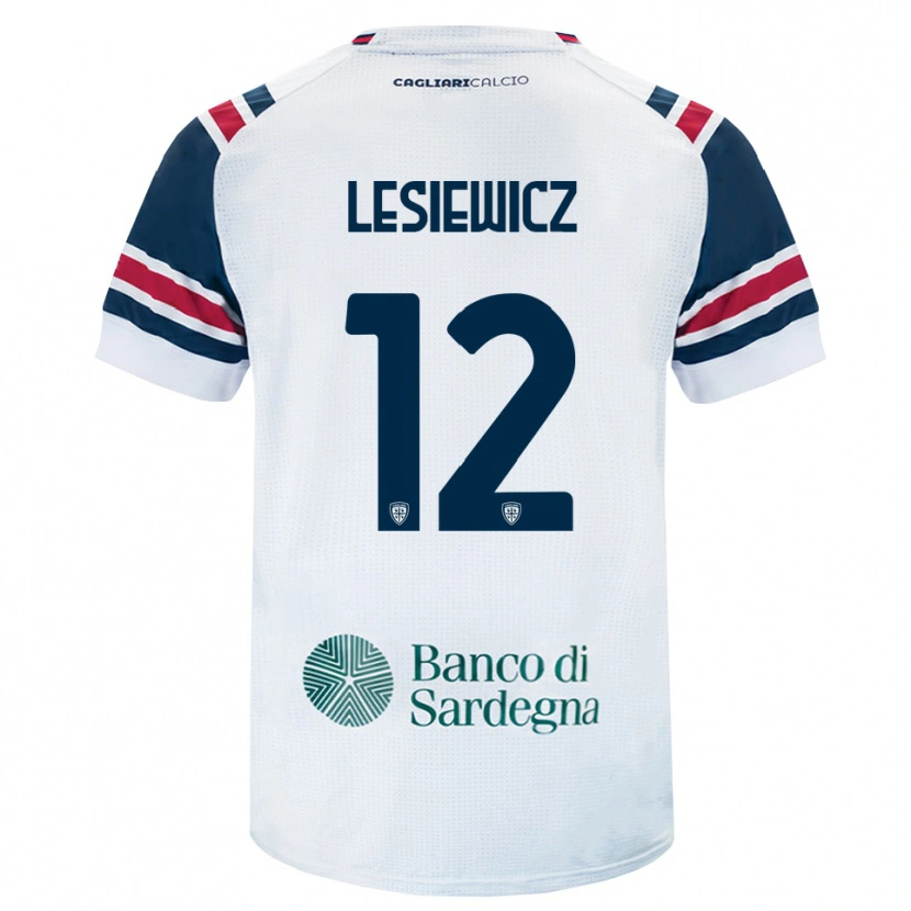 Danxen Hombre Camiseta Mateusz Lesiewicz #12 Blanco Rojo Verde 2ª Equipación 2026/27 La Camisa