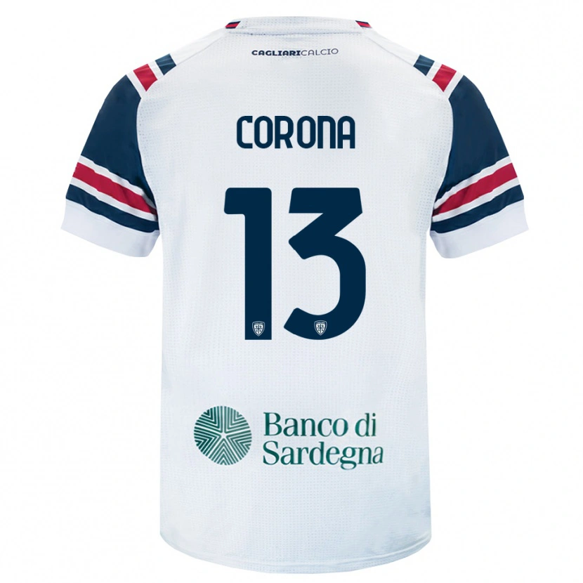 Danxen Hombre Camiseta Claudio Corona #13 Blanco Rojo Verde 2ª Equipación 2026/27 La Camisa