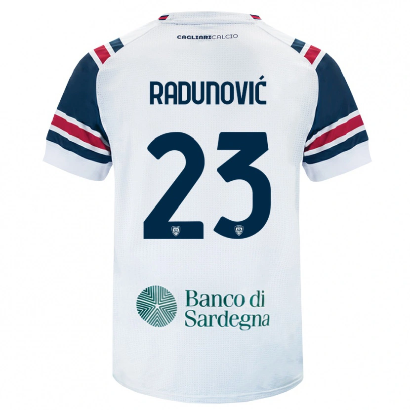 Danxen Hombre Camiseta Boris Radunović #23 Blanco Rojo Verde 2ª Equipación 2026/27 La Camisa