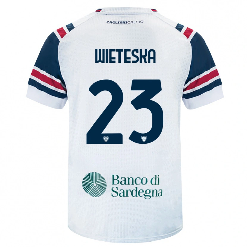 Danxen Hombre Camiseta Mateusz Wieteska #23 Blanco Rojo Verde 2ª Equipación 2026/27 La Camisa