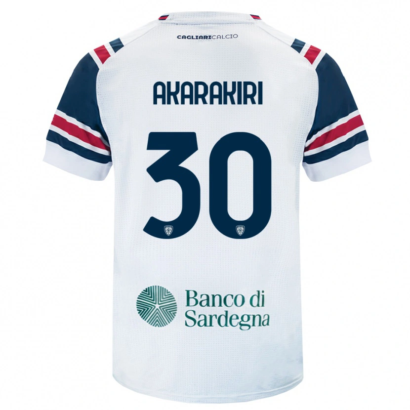 Danxen Hombre Camiseta Demi Akarakiri #30 Blanco Rojo Verde 2ª Equipación 2026/27 La Camisa