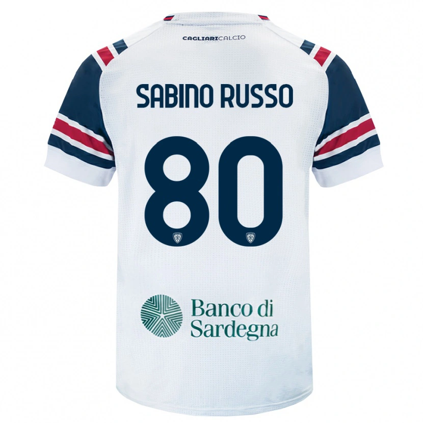 Danxen Hombre Camiseta Alessandro Sabino Russo #80 Blanco Rojo Verde 2ª Equipación 2026/27 La Camisa