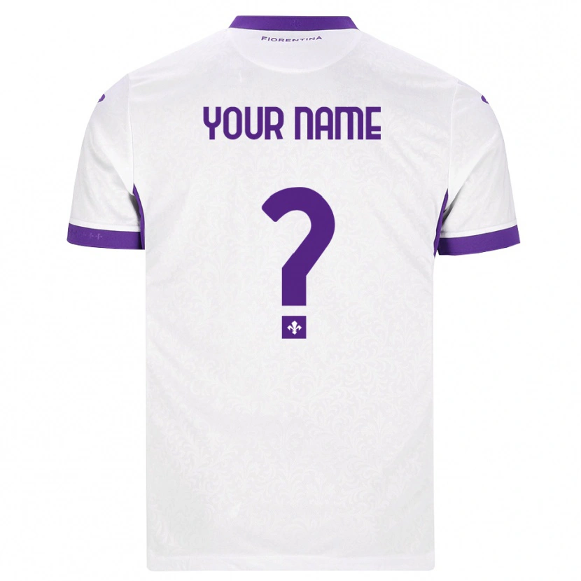 Danxen Hombre Camiseta Su Nombre #0 Blanco Morado 2ª Equipación 2026/27 La Camisa