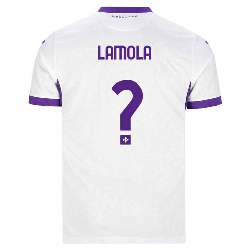 Danxen Hombre Camiseta Lorenzo Lamola #0 Blanco Morado 2ª Equipación 2026/27 La Camisa